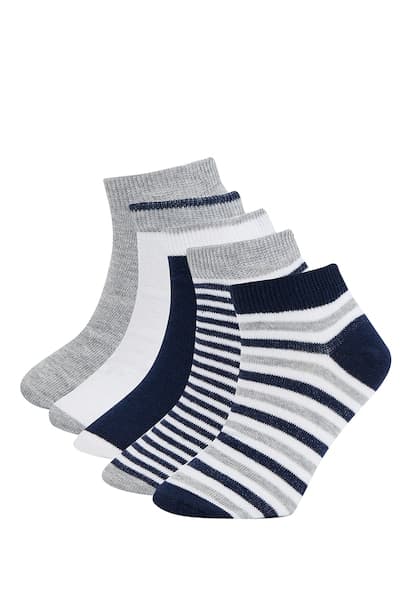 Boys Cotton 5 Pack Short Socks