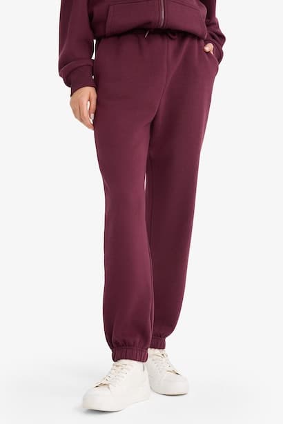 Jogger Fit Elastic Banded Leg Thick Fabric Trousers (٤)