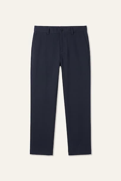 Tailored Fit Navy Blue Regular Leg Trousers (3)