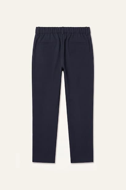 Tailored Fit Navy Blue Regular Leg Trousers (4)