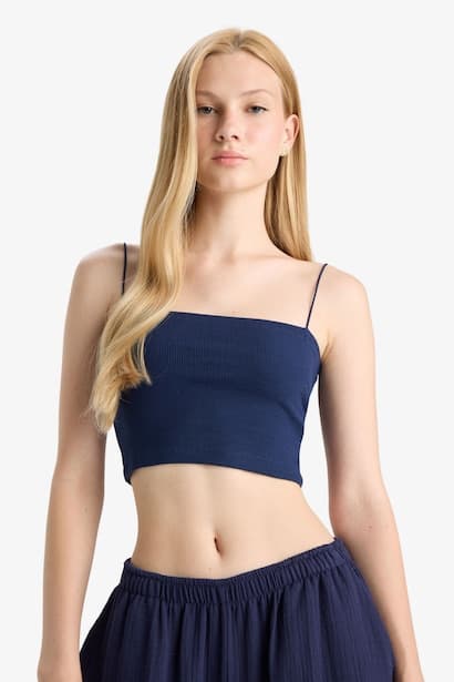 Slim Fit Tank Top Tank Top & Crop Top (٣)