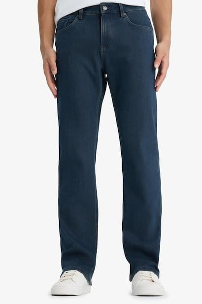 Diago Comfort Fit High Waist Wide Leg Jeans Denims (٣)