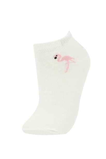 Girls' Cotton 5 Pack Short Socks (4)