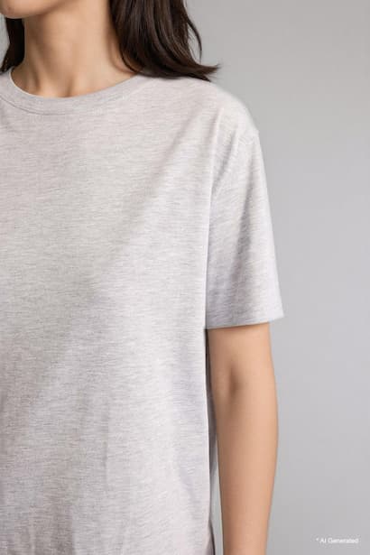 Regular Fit Crew Neck Basic Short Sleeve T-Shirt (٤)