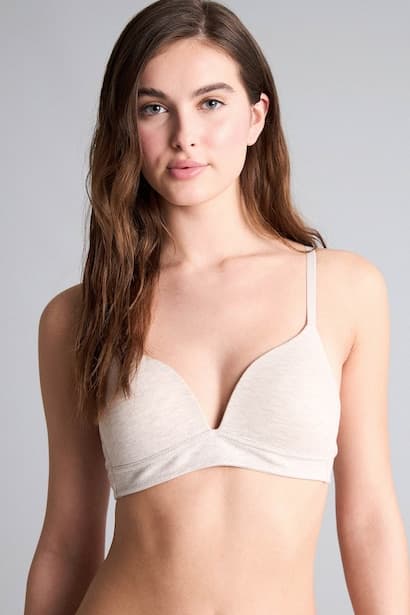 Cotton Padded Non Wire Bra Underwear