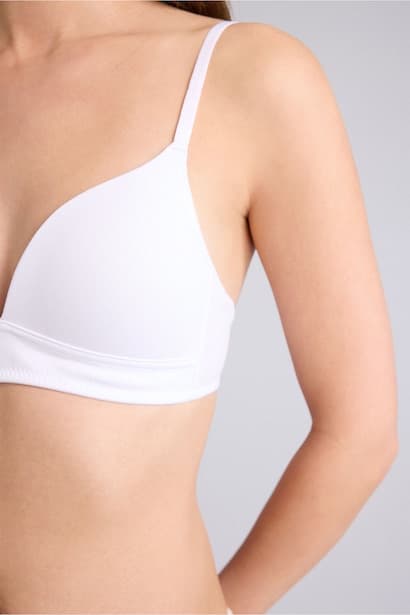 Cotton Covered Padded Underwired Bra Underwear (٤)