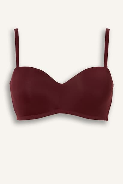 Micro Covered Half Padded Underwired Strapless Bra Underwear