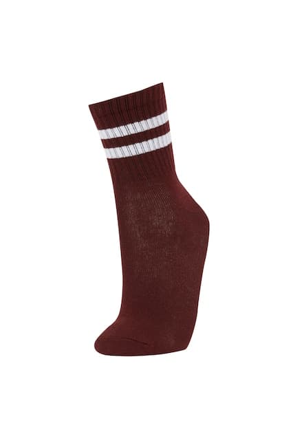 Girls 5 Pack Cotton Long Socks (3)