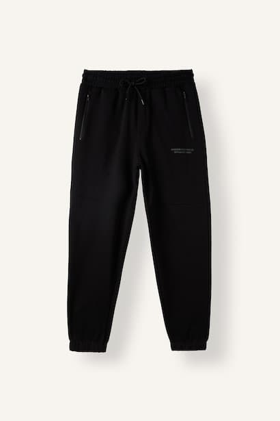 Regular Fit Jogger Elastic Waist Sweatpants Trousers