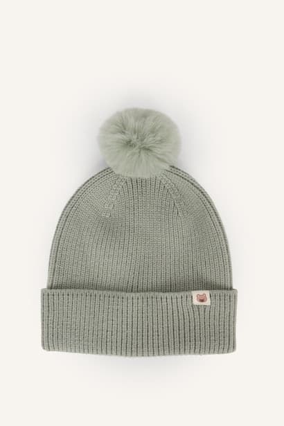 Baby Boy Knit Woven Label Beanie (4)