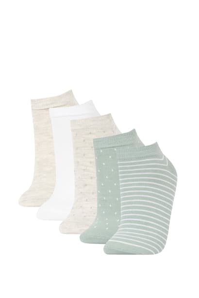 Women 5 Pack Cotton Booties Socks Bobby Socks