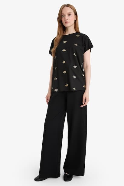 Wide Leg Trousers Modest (٣)