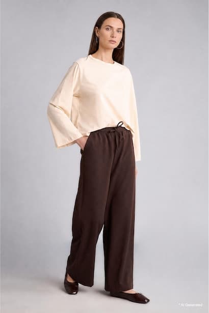 Wide Leg Trousers Modest