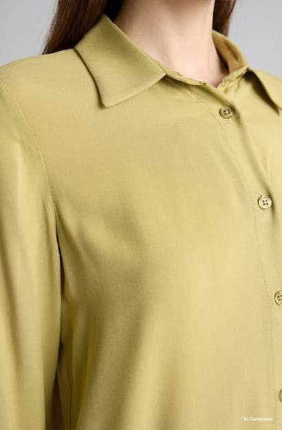 Regular Fit Shirt Collar Long Sleeve Tunic (4)