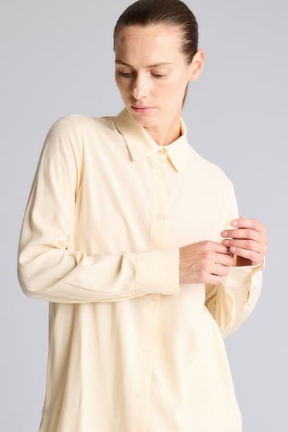 Woman Regular Fit Basic Long Sleeve Shirt