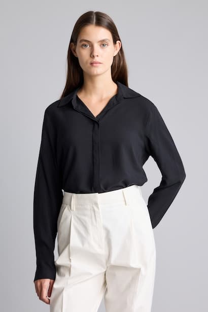 Regular Fit Shirt Collar Long Sleeve Shirt (٣)