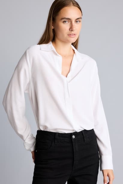 Regular Fit Shirt Collar Long Sleeve Shirt