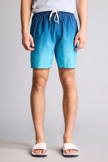 Regular Fit Mesh Lined Knee Length Swim Shorts Swimming Short (٣)