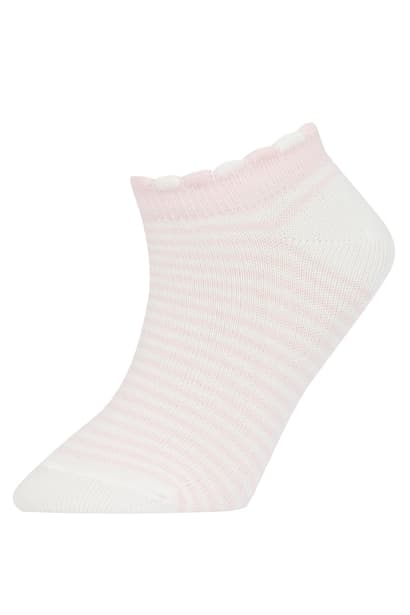 Girls 3 Pack Cotton Long Socks (٤)