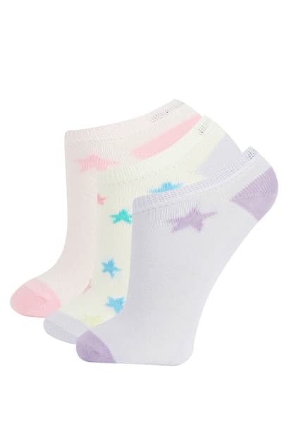 Girl 3-pack Cotton Booties Socks