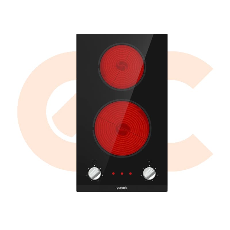 Built-In Hob Gorenje Glass Ceramic Electric  30 Cm 2 Plates Black – EC321BCSC
