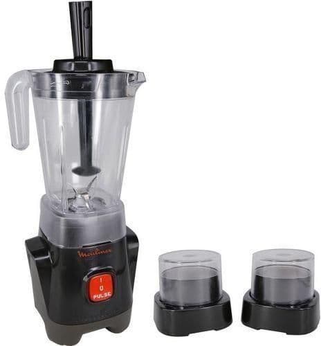 Moulinex Genuine Blender 1.25 Liter, 400 Watt, Black – LM2428EG