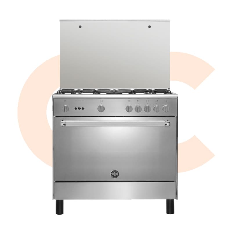 LA GERMANIA Freestanding Cooker 90 x 60 cm 5 Gas Burners In Stainless Steel Color 9C10GRB1X4AWW