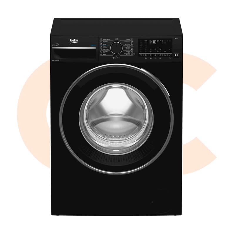 Beko Washing Machine Digital Inverter Steam Bluetooth 1600 RPM 10 kg Black Model B3WFU501040BCI