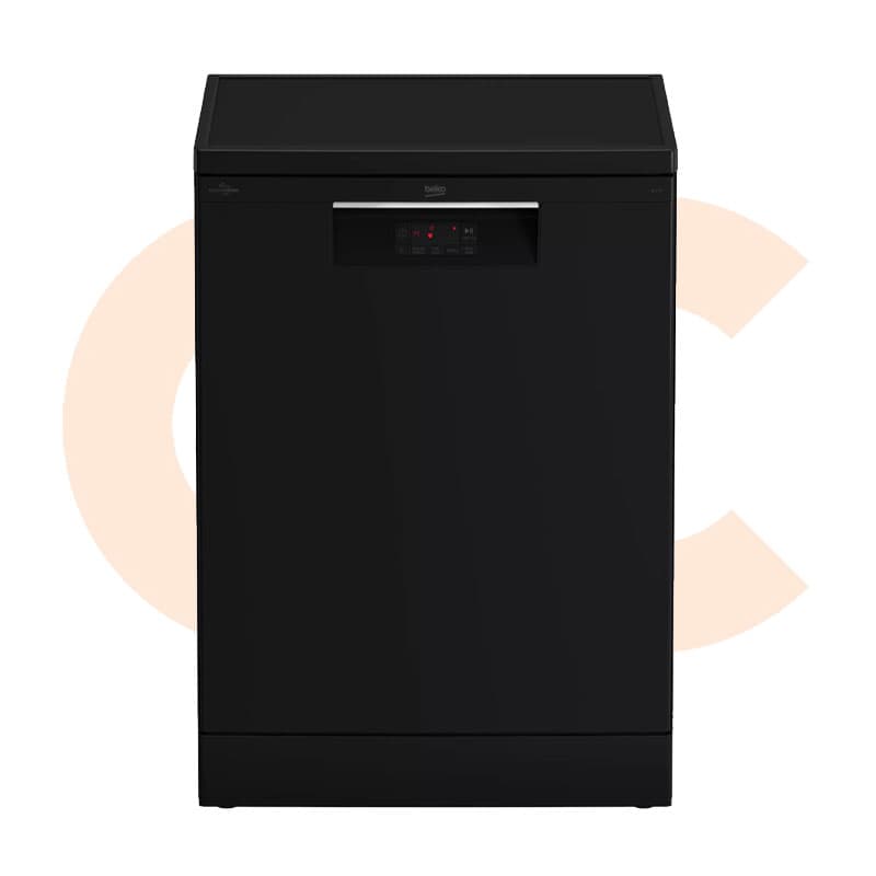 Dishwasher Beko  60 Cm 14 Set 5 Programs Black Hygiene Intense Model BDFN15420B