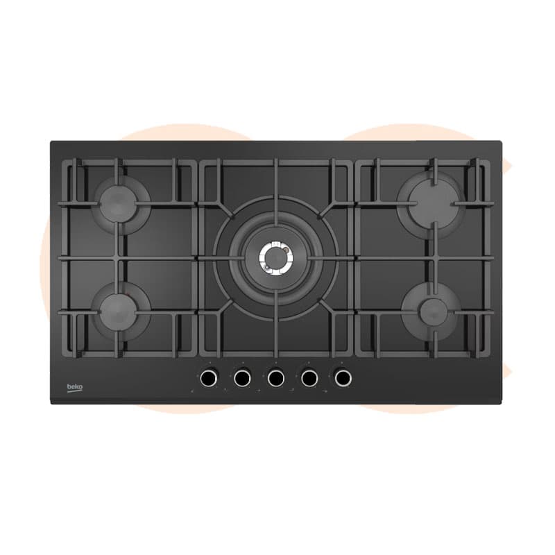 Built-In Hob Beko -in Gas  Black Glass – HISW95226SEL