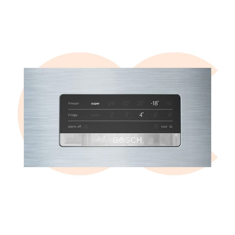 Refrigerator BOSCH  542 liter Free Stand Digital  2 Doors Silver Model KDN76XI3E8 (3)