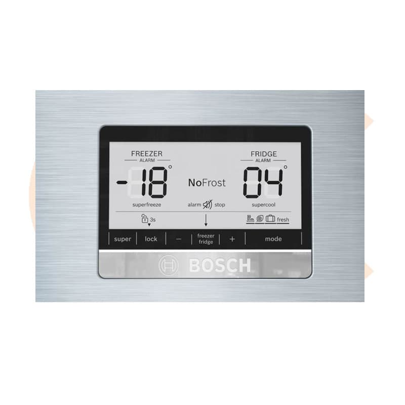 Refrigerator BOSCH  641 liter Free Stand Digital  2 Doors Silver Model KDN86AI3E9 (٣)
