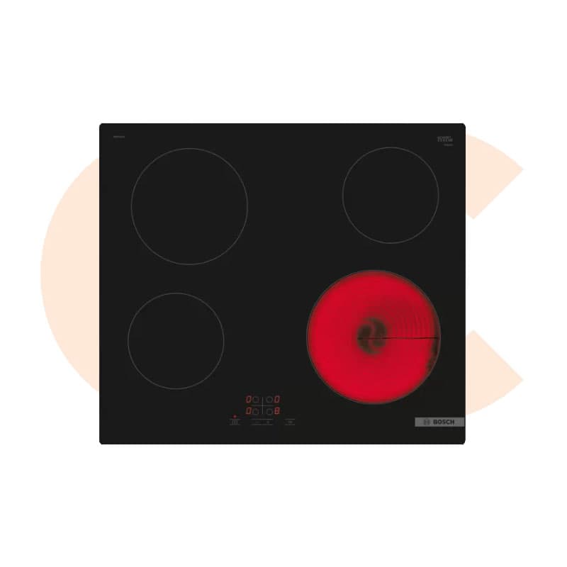 Built-In Hob bosch -in Electric 60  cm  Black Model PKE611BA2E