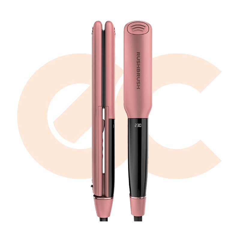 Rush Brush Hair Straightener X1 Infra Rose Gold