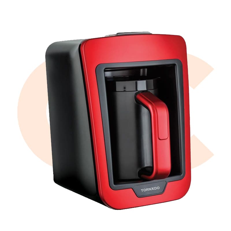 TORNADO Automatic Turkish Coffee Maker  in Red x Black Color TCME-100 RG