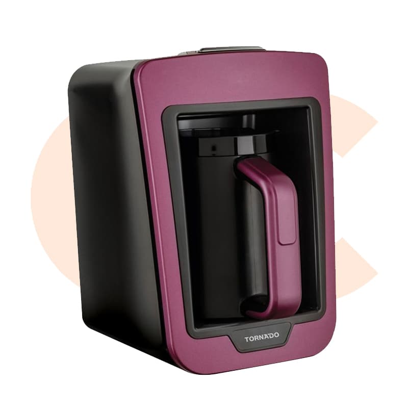 TORNADO Automatic Turkish Coffee Maker  in Violet x Black Color TCME-100 V