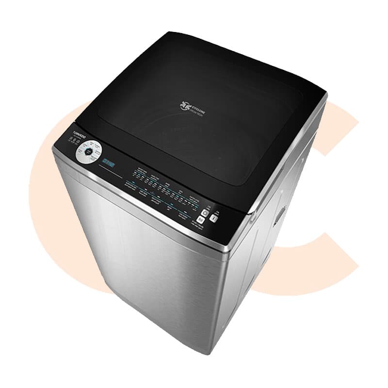 TORNADO Washing Machine Top Automatic 9 Kg Pump Silver Model TWE-TLN09RSL