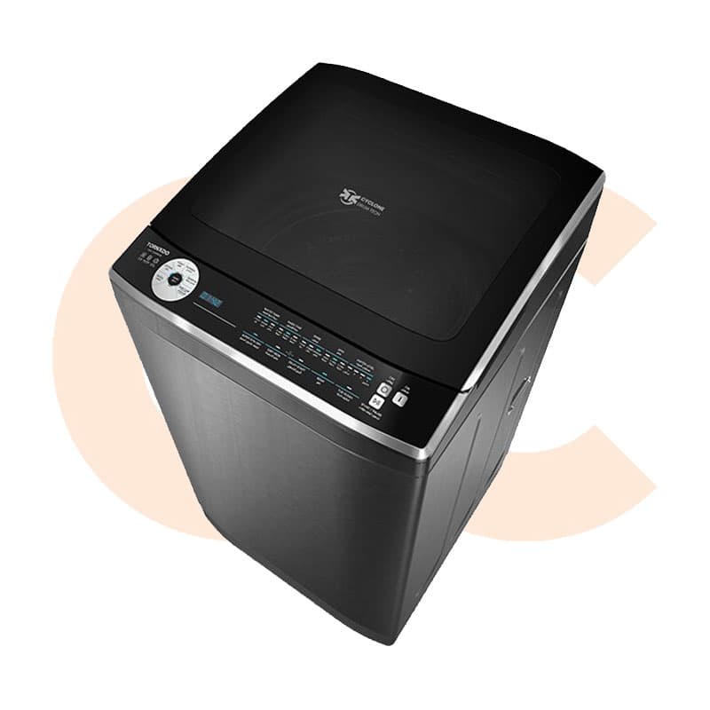 TORNADO Washing Machine Top Automatic 9 Kg Pump Dark Silver Model TWE-TLN09RDS