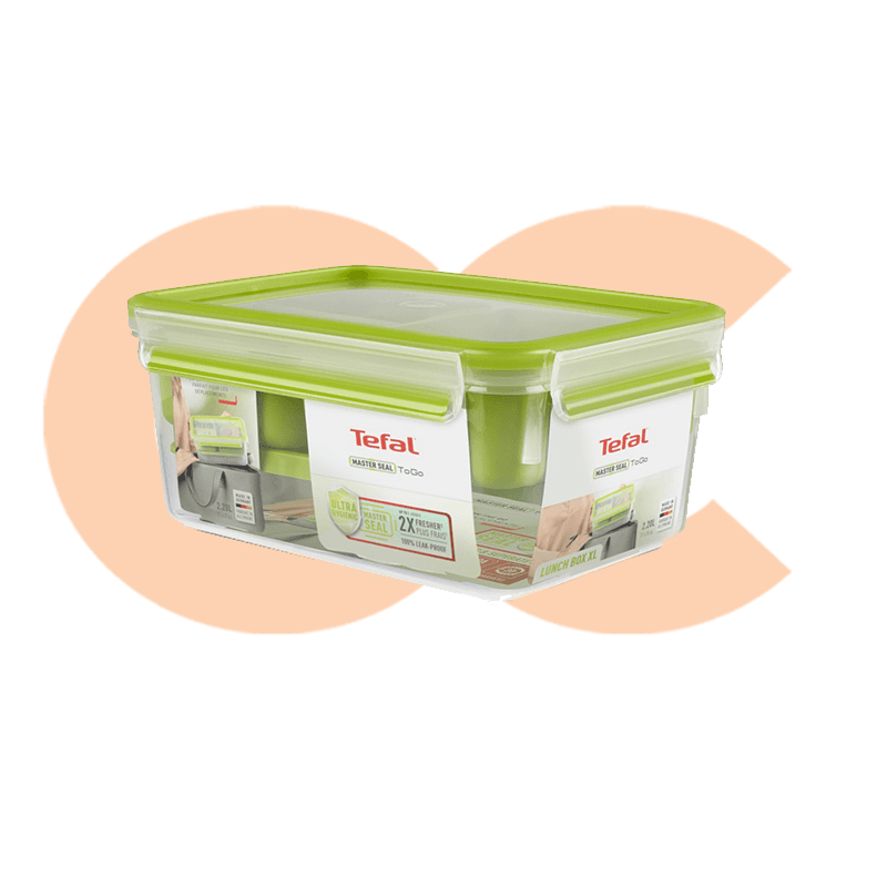 Tefal Masterseal To Go Launch Box 1.3 Liter Green 4168430010917