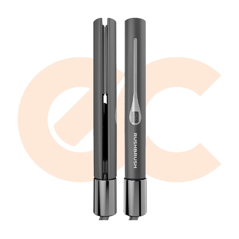 Rush Brush Hair Straightener X2 Infra Black