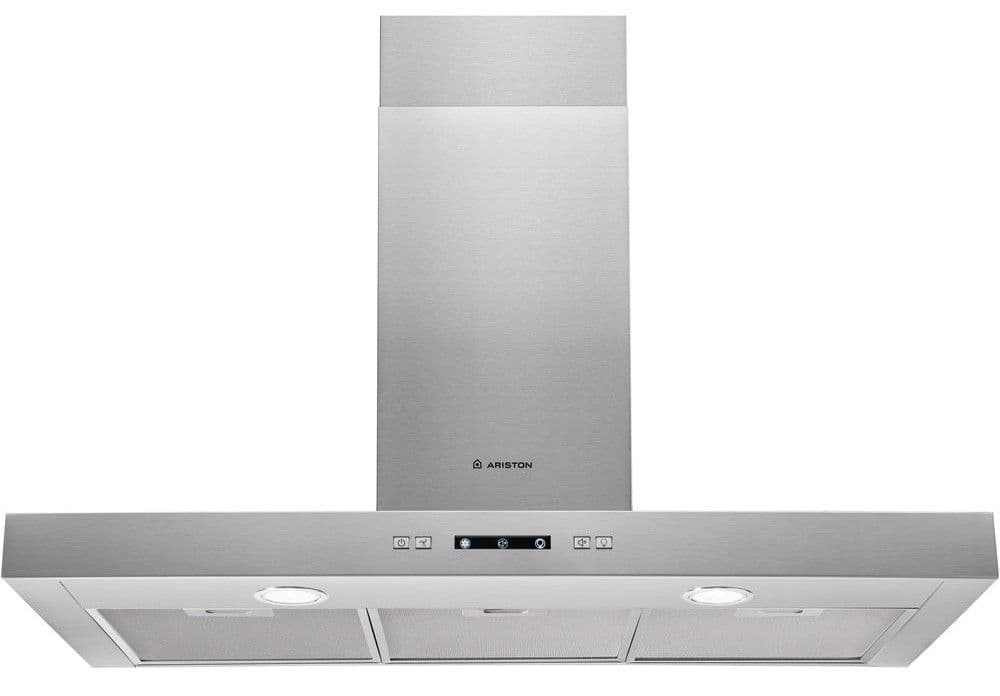 Ariston Wall Mounted Hood, 90cm, Silver – AHBS 9.3F LL X