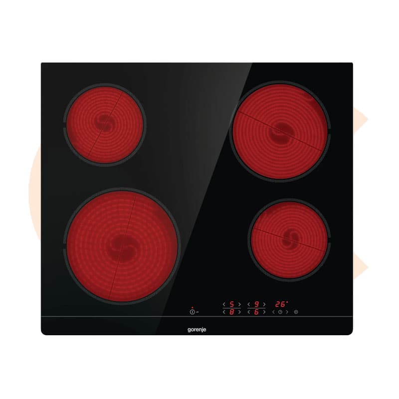Built-In Hob Gorenje Glass Ceramic Electric  60 Cm 4 Plates – ECT641BSC