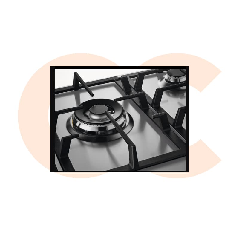 مسطح زانوسى غاز بلت ان 90سم 5 عيون ستانلس -ZGH96524XS (٣)