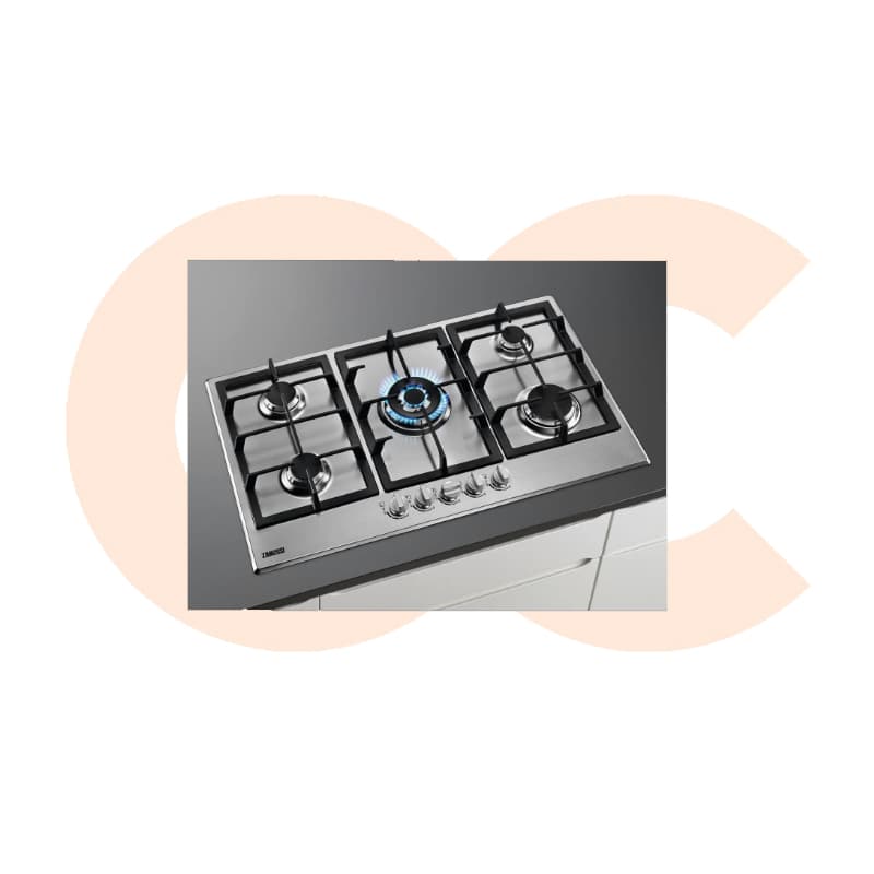 مسطح زانوسى غاز بلت ان 90سم 5 عيون ستانلس -ZGH96524XS (٤)