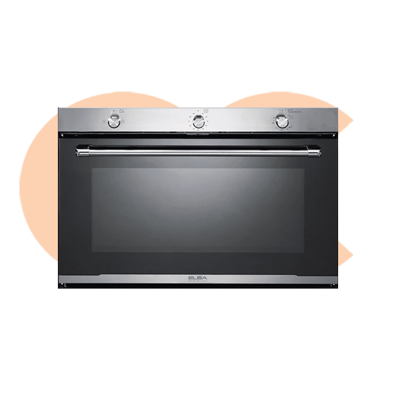 Elba Gas Oven With Gas Grill Fan Stainless Steel 90cm Model  140-G94F