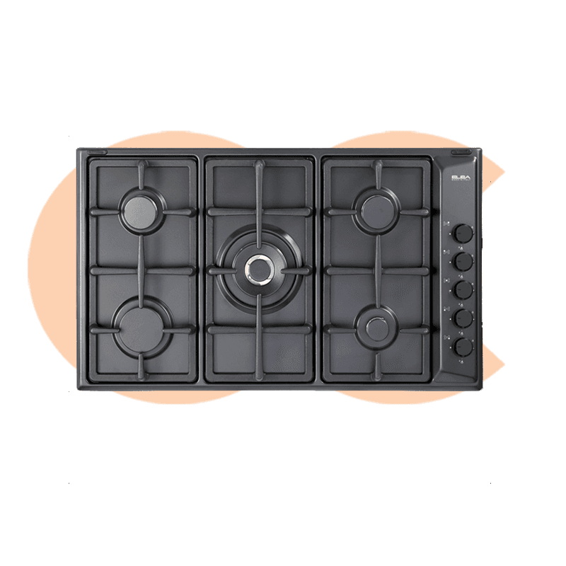 Built-In Hob Elba Gas -In , 5 Burners, Black EN95-545ANT
