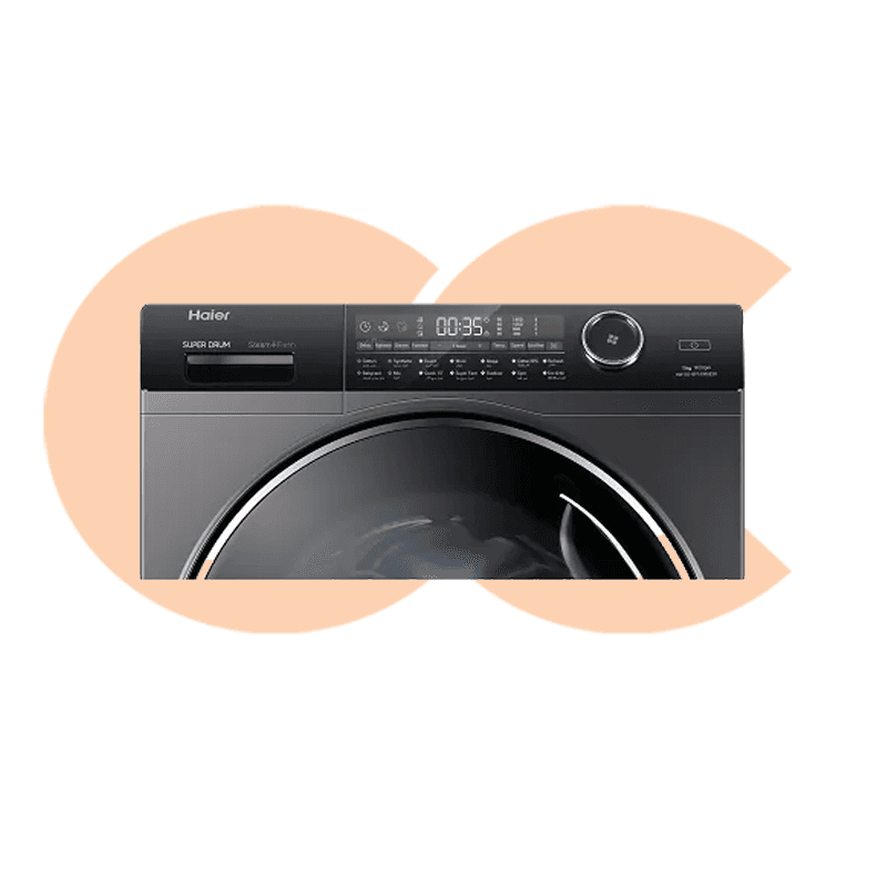 Haier Washing Machine Inverter  Black 15 KG Model HW150-BP14986ES8 (٤)