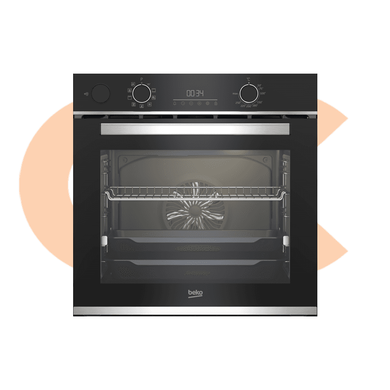 Beko Built-In Electric Digita Oven With Grill , 2 Fans, Black BBIS13300XMSE