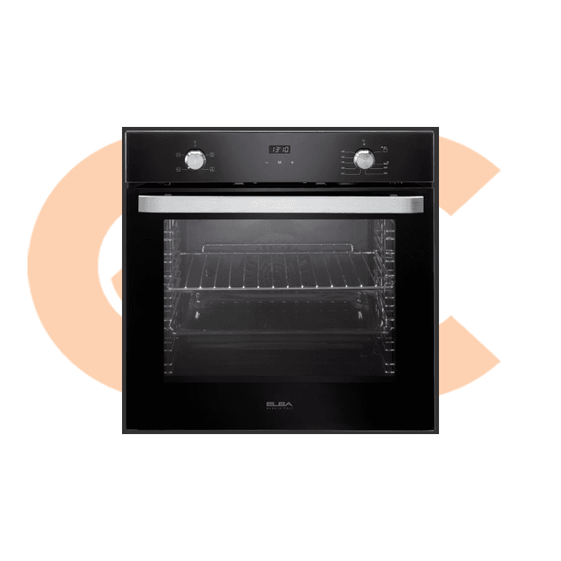 ELBA Built-In Gas Oven 60Cm Gas Grill Fan Digital Touch Black 65 litres Model-EL10XLBFG