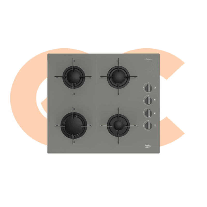 Built-In Hob BEKO Gas 4 Gas Burners Gray Model HIAW BOCDT6010EGE